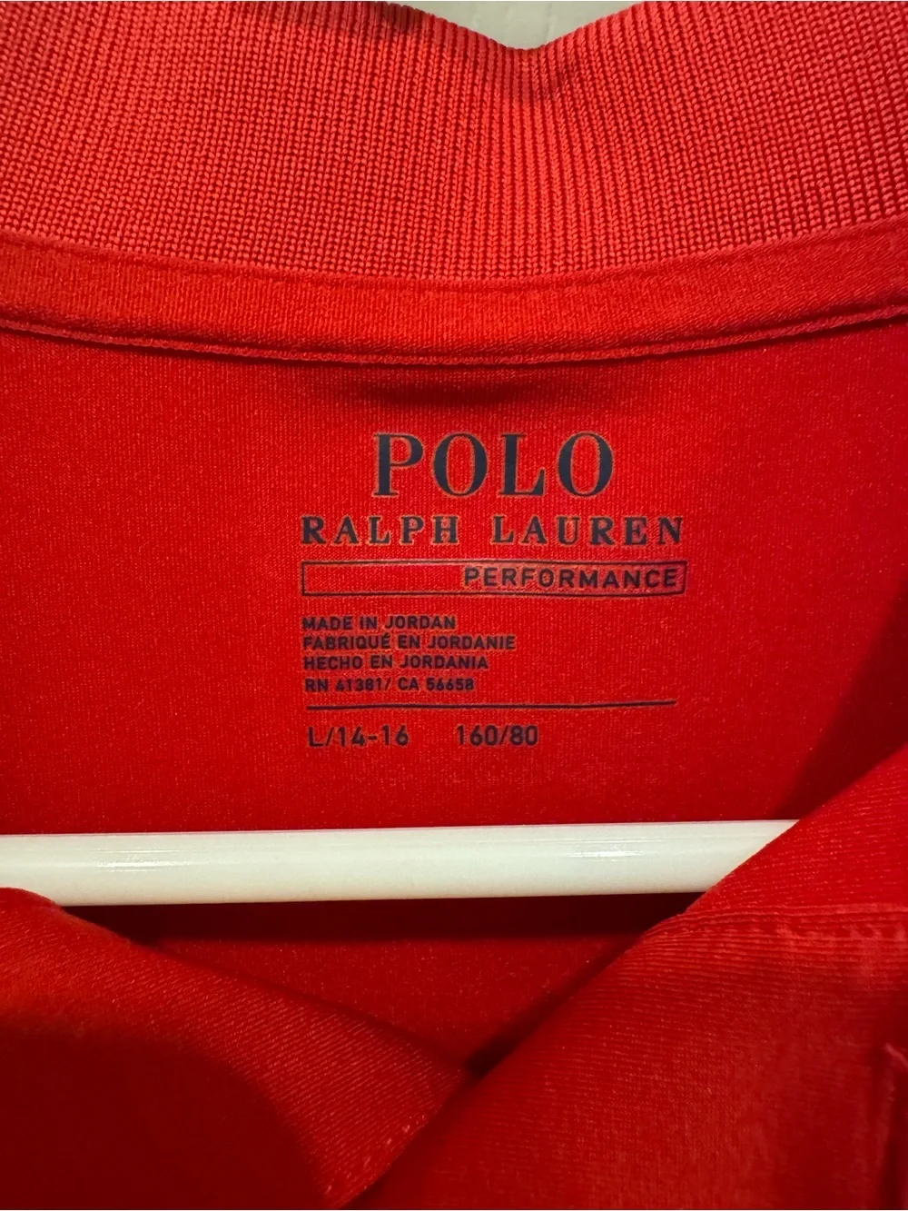 Ralph Lauren Red Polo with Navy Pony